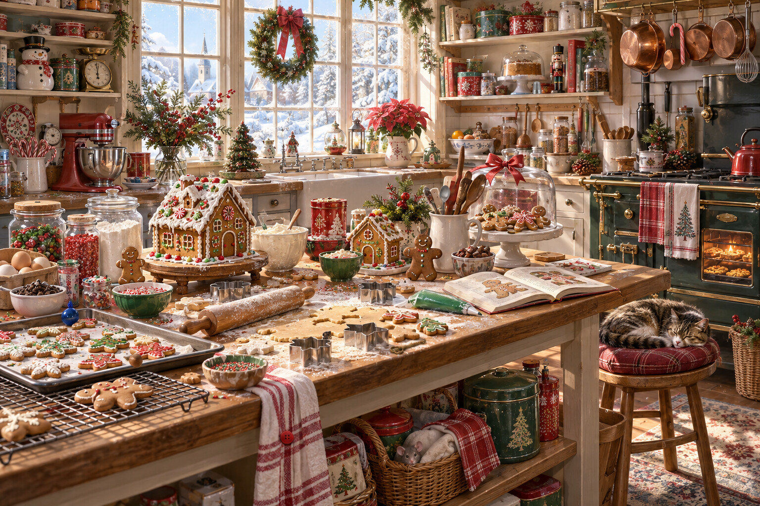 Christmas Bakery scene