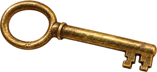 Brass key