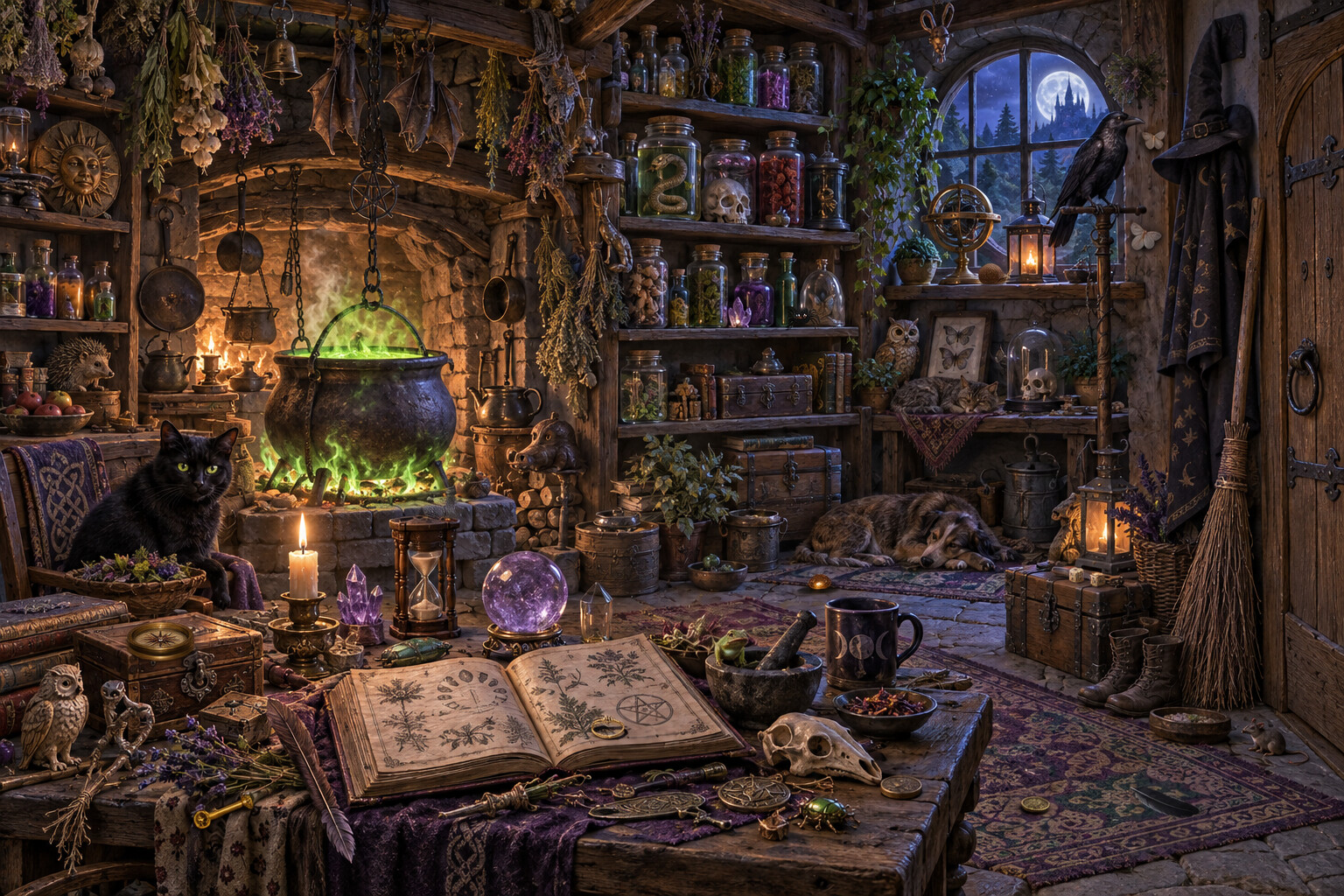 Witch's Kitchen scene