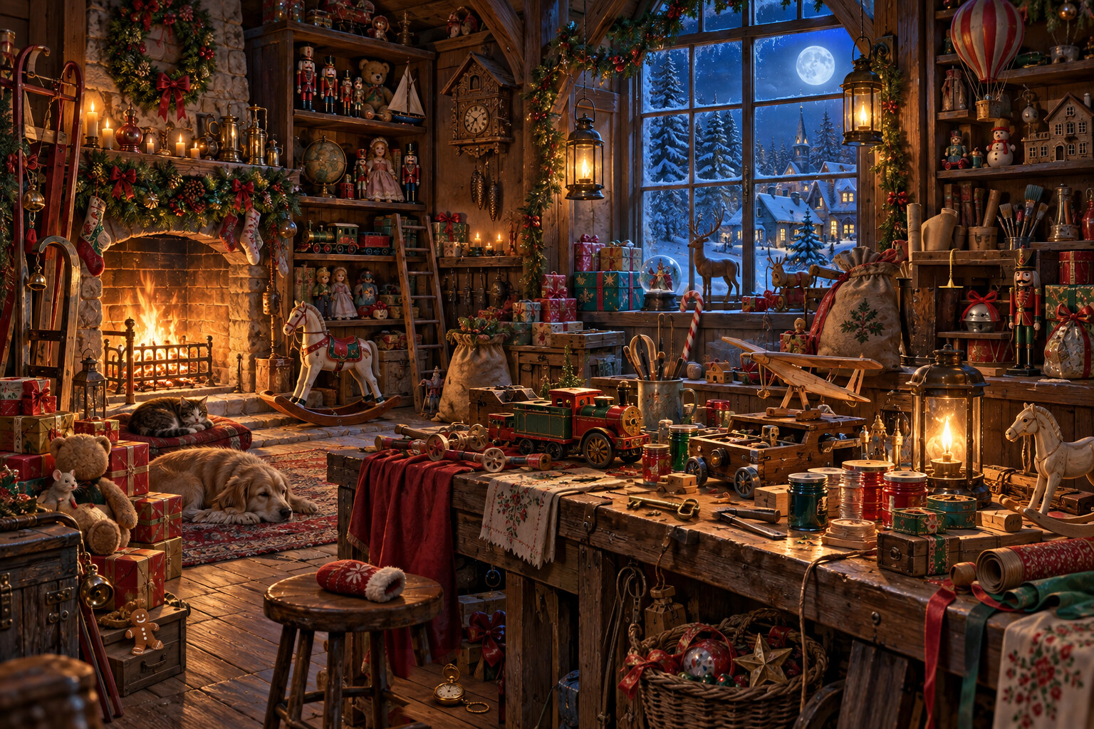 Santa's Workshop scene